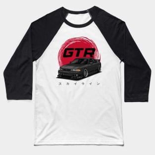 Skyline GTR R33 (Black) Baseball T-Shirt